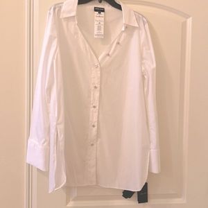 Georgia Armani white shirt made in Italy. Brand new with tag. Size 46 European.